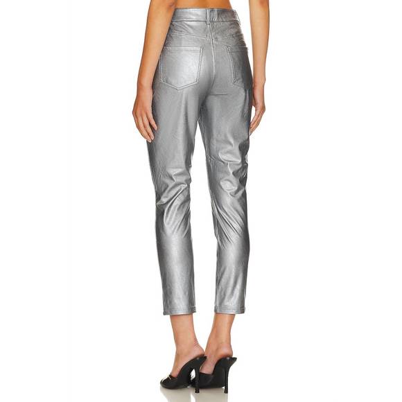 NEW COMMANDO faux leather high waisted pants in platinum